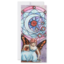 Fairy with Moon Window Custom Rack Card