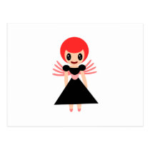 Fairy with red hair postcards