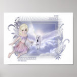 Fairy with Unicorn D2 Poster/Print