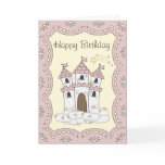 Fairytale Castle Princess Birthday Card