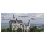 Fairytale Castle Wedding Program rack cards