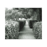 Fairytale garden wrapped canvas print