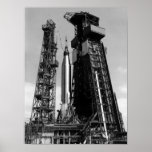 Faith 7 (Mercury Atlas 9) on the Launch Pad Print