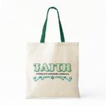 Faith, a living and unshakeable confidence canvas bags