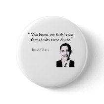 Faith and doubt pinback button