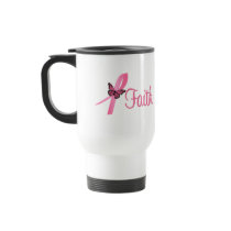Faith Breast Cancer Awareness Coffee Mugs