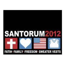 Faith, Family, Freedom and Sweater Vests Post Cards