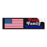 Faith Family Freedom bumper stickers