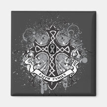 Faith Family Prayer Cross - Brain Cancer Magnets