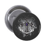 Faith Family Prayer Cross - Hodgkin's Lymphoma Pinback Button