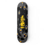 Faith holy chequered skateboard