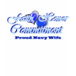 faith honour commitment: proud navy wife t-shirts