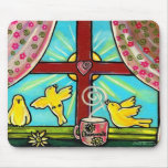 Faith, Hope, Love and Camomile mousepads