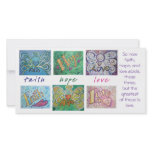 Faith Hope Love Angel Word Art Collage Photo Card photo cards