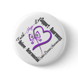 Faith Hope Love Butterfly - Crohns Disease buttons
