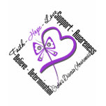 Faith Hope Love Butterfly - Crohns Disease t-shirts