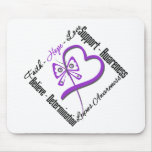 Faith Hope Love Butterfly - Lupus Awareness Mouse Pad