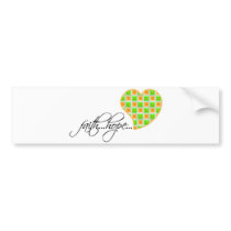 Faith Hope Love Heart 1 Corinthians 13:13 Bumper Sticker