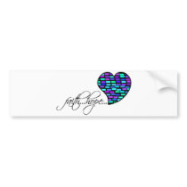 Faith Hope Love Heart 1 Corinthians 13:13 Bumper Stickers