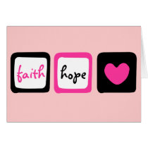 Faith Hope Love Heart 1 Corinthians 13:13 Card