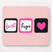 Faith Hope Love Heart 1 Corinthians 13:13 Mousepads