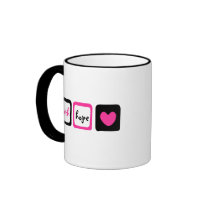 Faith Hope Love Heart 1 Corinthians 13:13 Coffee Mugs