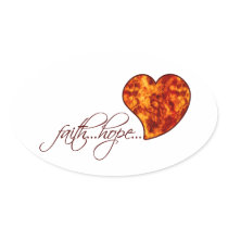 Faith Hope Love Heart 1 Corinthians 13:13 Stickers