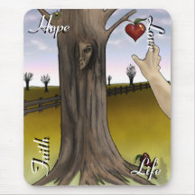 Faith Hope Love Life Mousepad