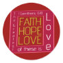 Faith, Hope, Love Stickers