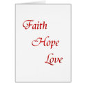 Faith Hope Love (Virtues Product) cards