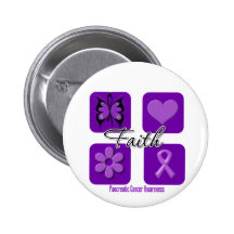 Faith Inspirations Pancreatic Cancer Pinback Buttons