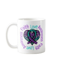 Faith Love Awareness v2 Domestic Violence Mug