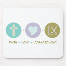 Faith Love Cosmetology Mouse Pads