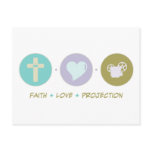 Faith Love Projection postcards