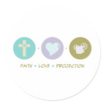 Faith Love Projection stickers