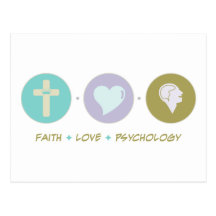 Faith Love Psychology Post Card