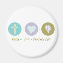 Faith Love Psychology Refrigerator Magnets