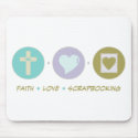 Faith Love Scrapbooking mousepads
