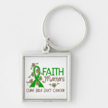 Faith Matters 3 Bile Duct Cancer Keychain