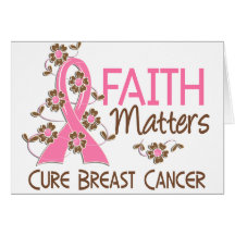 Faith Matters 3 Breast Cancer Greeting Card