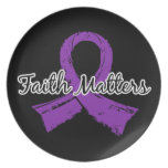 Faith Matters 5 Leiomyosarcoma Party Plate
