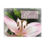 Faith Pink Lily Post Card