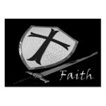 faith sword and shield  ACEO business cards