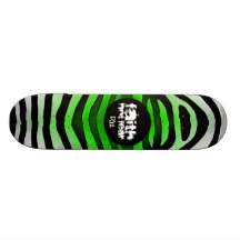FAITH Zebra Design Custom Skate Board