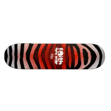 FAITH Zebra Design Skate Board Decks