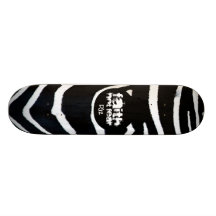 FAITH Zebra Design skateboard