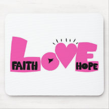 FAITHHOPELOVE MOUSE MATS
