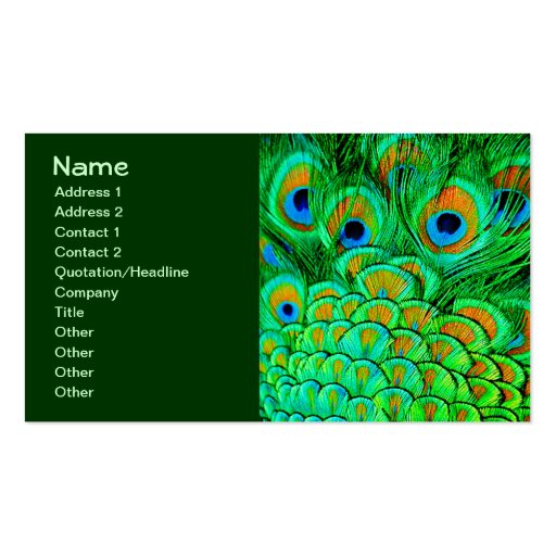 Free Business Card Templates Nature peacock feathers abstract nature pattern pack of Free Business Card Templates Nature peacock feathers abstract nature pattern pack of