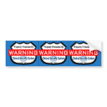 Fake Security Stickers, Window Decals- 3 per Sheet bumper stickers