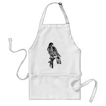 Falcon on Block Perch Apron